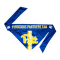 University of Pittsburgh Bandana – Double Sided Pet Bandana with Team Logo & Paisley Pet Bandana - YinzerShop