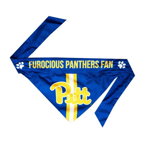 University of Pittsburgh Bandana – Double Sided Pet Bandana with Team Logo & Paisley Pet Bandana - YinzerShop