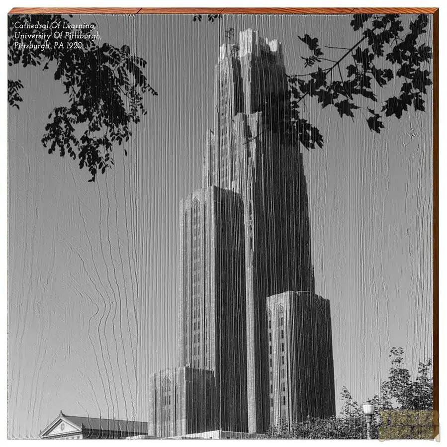 University of Pittsburgh, Cathedral Of Learning, 1920 Wood Picture MillWoodArt   
