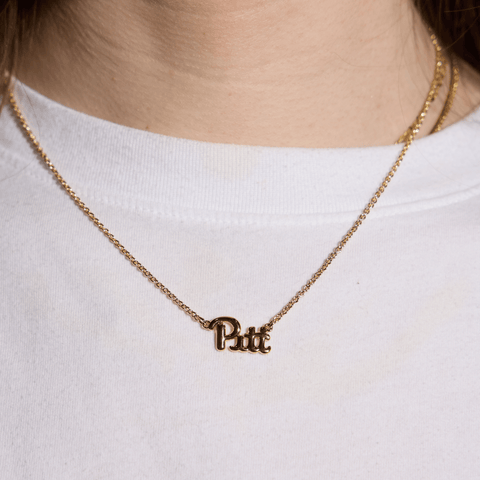 University of Pittsburgh Necklace - Handmade Initial Pendant | College Jewelry Gift