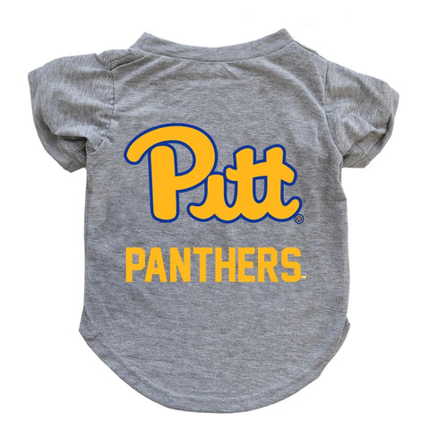University of Pittsburgh Pet T-Shirt - Licensed Dog Sports Shirt with Team Logo T-Shirt - YinzerShop
