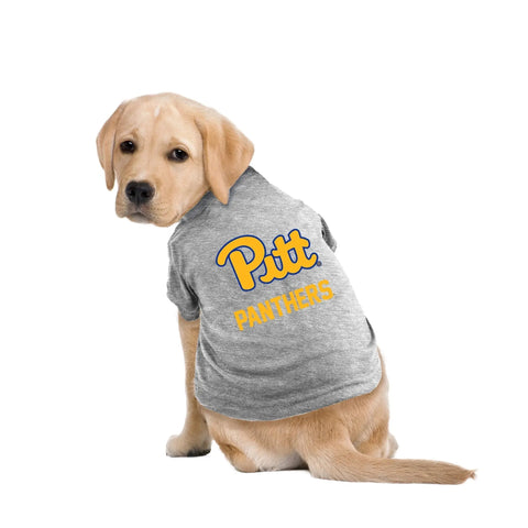 University of Pittsburgh Pet T-Shirt - Licensed Dog Sports Shirt with Team Logo T-Shirt - YinzerShop