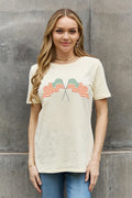 US Flag Cotton Tee - Simply Love Casual Graphic 100% Cotton Shirt Long Sleeve Shirt - YinzerShop