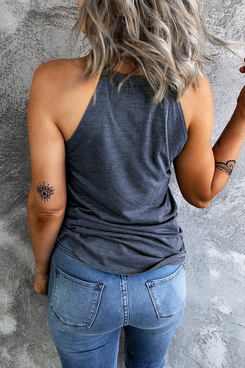 US Flag Tank Top – Sleeveless Heart Graphic Patriotic Casual Summer Tee Tank Top - YinzerShop