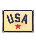 USA Camp Flag | Oxford Pennant Wool Felt Banner – Red White Blue Flag Camp Flag - YinzerShop