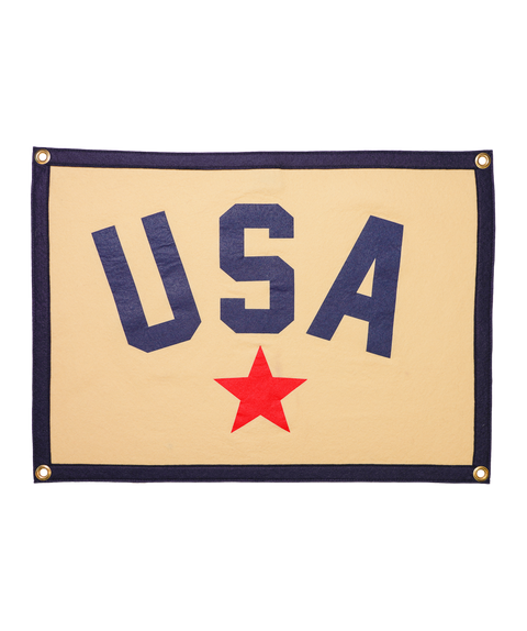 USA Camp Flag Camp Flag Camp Flag Oxford Pennant   