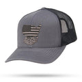 USA Patch SnapBack 6 Panel Snapback WYR Charcoal/Black  