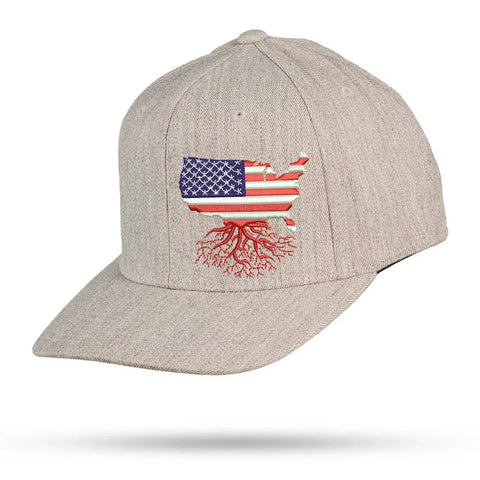 USA Roots Flexfit Hat Flexfit Snapback WYR   