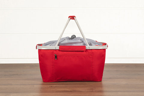 Ohio State Buckeyes - Metro Basket Collapsible Cooler Tote  Picnic Time Family of Brands   