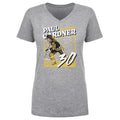 V-Neck Cotton T-Shirt - Paul Gardner Pittsburgh Power Digital Print Tee Women's V-Neck T-Shirt - YinzerShop
