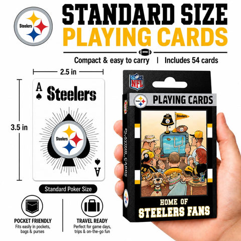 Pittsburgh Steelers Playing Cards – Official NFL 54 Card Deck With Team Logo