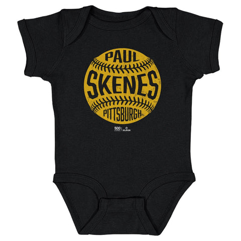 Vintage Baseball Bodysuit - Paul Skenes Pittsburgh Cotton Baby One-Piece Kids Baby Onesie - YinzerShop