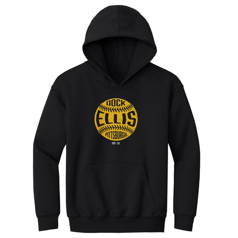 Vintage Baseball Hoodie - Dock Ellis Kids Midweight Cotton Blend Sweatshirt Kids Youth Hoodie - YinzerShop