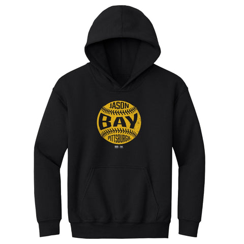Vintage Baseball Hoodie – Jason Bay Kids Hooded Sweatshirt With Digitally Printed Graphics Kids Youth Hoodie - YinzerShop