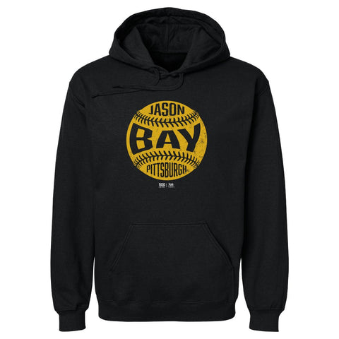 Vintage Baseball Hoodie Jason Bay - Pittsburgh Cotton Blend Midweight Sweatshirt Men's Hoodie - YinzerShop