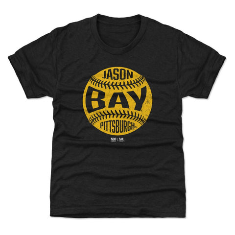 Vintage Baseball T-Shirt – Jason Bay Kids Crewneck Tee | Pittsburgh Retro Shirt Kids T-Shirt - YinzerShop
