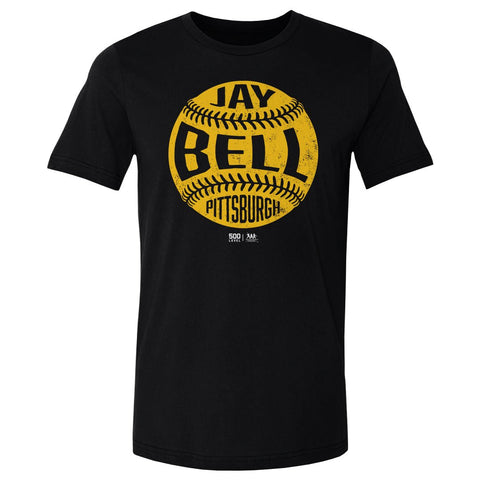 Vintage Baseball T-Shirt Jay Bell Pittsburgh Cotton Crewneck Tee Lightweight Summer Men's Cotton T-Shirt - YinzerShop