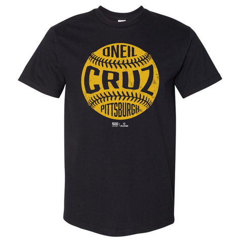 Vintage Baseball T-Shirt | Oneil Cruz Oversized Cotton Tee - Pittsburgh Shirt Men's Heavyweight T-Shirt - YinzerShop