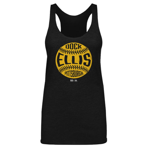 Vintage Baseball Tank – Dock Ellis Pittsburgh Tri Color Slim Fit Lightweight Women's Tank Top - YinzerShop