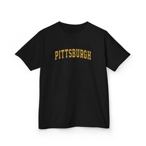 Vintage Classic Pittsburgh - Kids Graphic T-Shirt Kids Apparel - YinzerShop