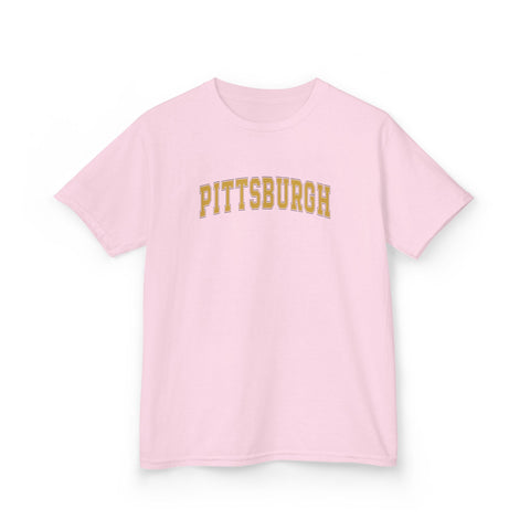 Vintage Classic Pittsburgh - Kids Graphic T-Shirt Kids Apparel - YinzerShop