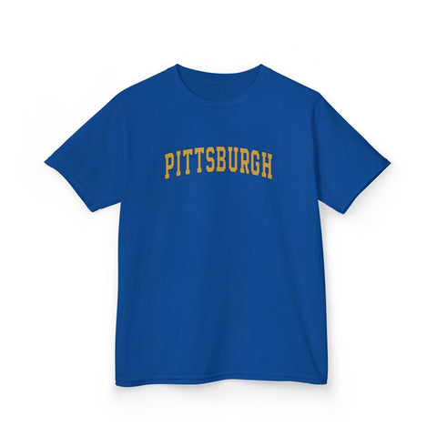 Vintage Classic Pittsburgh - Kids Graphic T-Shirt Kids Apparel - YinzerShop