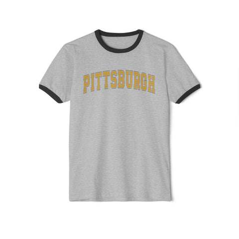 Vintage Classic Pittsburgh Unisex Cotton Ringer T-Shirt T-Shirt - YinzerShop
