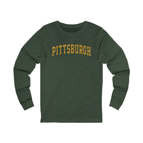 Vintage Classic Pittsburgh - Unisex Long Sleeve Tee Long Sleeve Shirt - YinzerShop