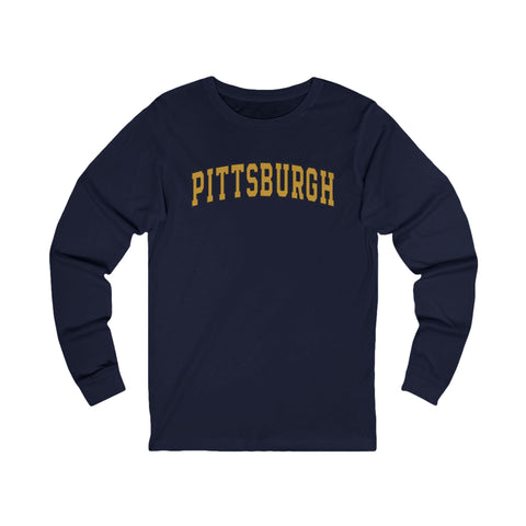 Vintage Classic Pittsburgh - Unisex Long Sleeve Tee Long Sleeve Shirt - YinzerShop