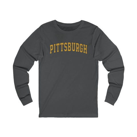 Vintage Classic Pittsburgh - Unisex Long Sleeve Tee Long Sleeve Shirt - YinzerShop