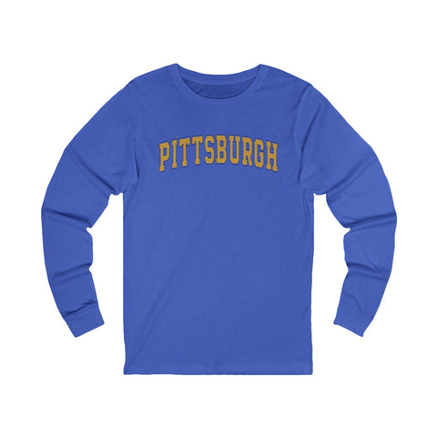 Vintage Classic Pittsburgh - Unisex Long Sleeve Tee Long Sleeve Shirt - YinzerShop