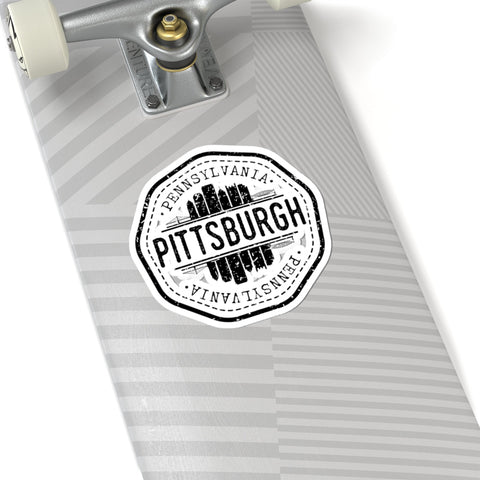 Vintage Kiss-Cut Stickers – Pittsburgh Vintage Stamp Vinyl Decals with Glossy Finish Paper Products - YinzerShop