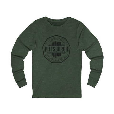 Vintage Long Sleeve Tee – Pittsburgh Vintage Shirt | Unisex Cotton Bella Canvas Long Sleeve Shirt - YinzerShop