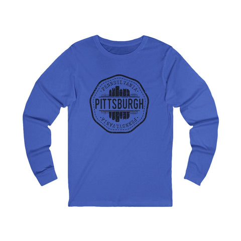 Vintage Long Sleeve Tee – Pittsburgh Vintage Shirt | Unisex Cotton Bella Canvas Long Sleeve Shirt - YinzerShop