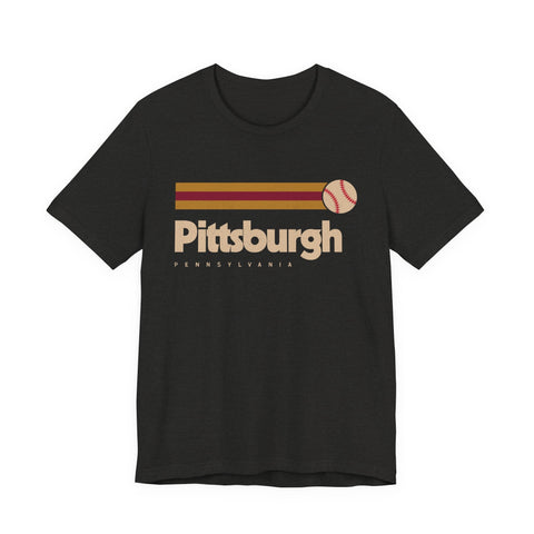 Vintage Pittsburgh Baseball - Unisex Jersey Short Sleeve Tee T-Shirt - YinzerShop