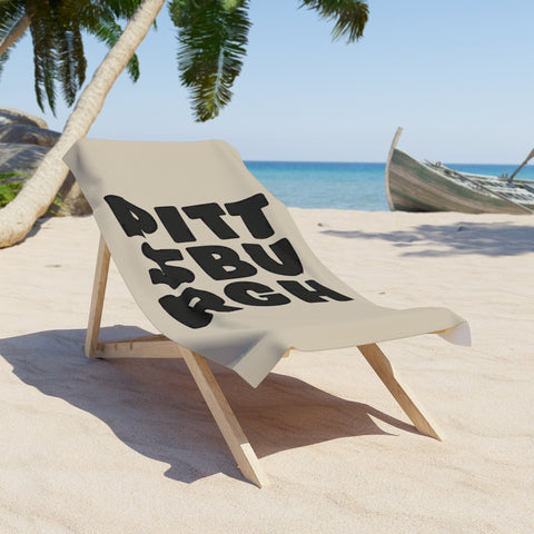 Vintage Pittsburgh Bold - Beach Towel Home Decor - YinzerShop