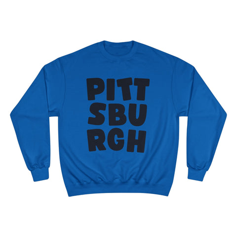 Vintage Pittsburgh Bold - Champion Sweatshirt Sweatshirt - YinzerShop