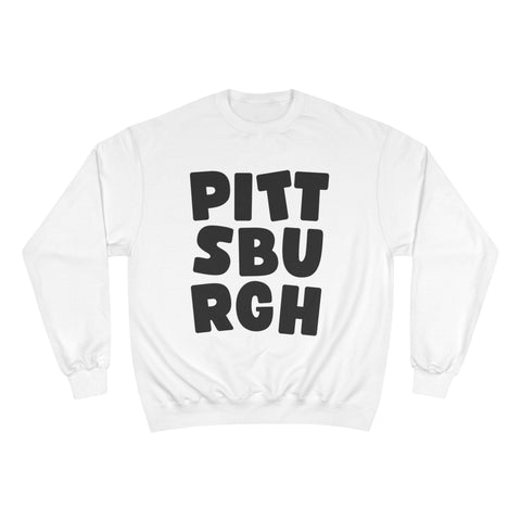 Vintage Pittsburgh Bold - Champion Sweatshirt Sweatshirt - YinzerShop