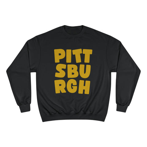 Vintage Pittsburgh Bold - Champion Sweatshirt Sweatshirt - YinzerShop