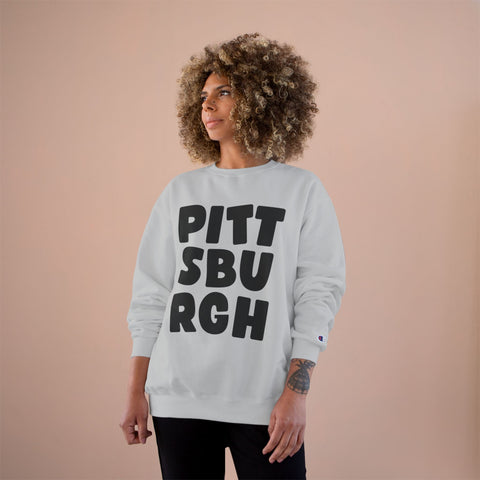 Vintage Pittsburgh Bold - Champion Sweatshirt Sweatshirt - YinzerShop