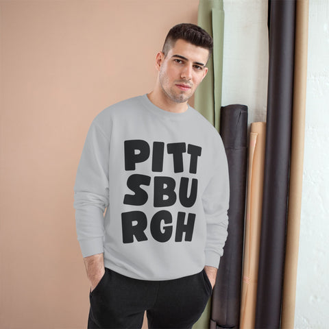 Vintage Pittsburgh Bold - Champion Sweatshirt Sweatshirt - YinzerShop