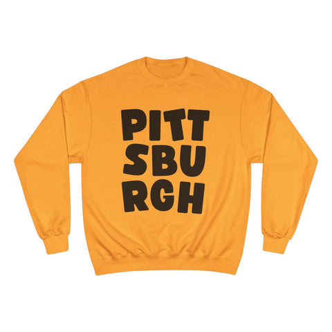 Vintage Pittsburgh Bold - Champion Sweatshirt Sweatshirt - YinzerShop