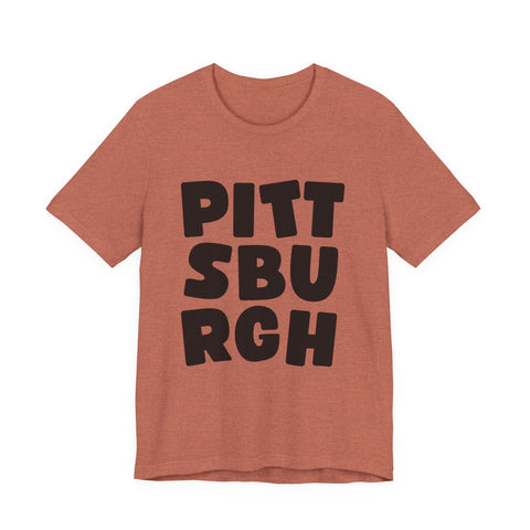 Vintage Pittsburgh Bold - Unisex Jersey Short Sleeve Tee T-Shirt - YinzerShop