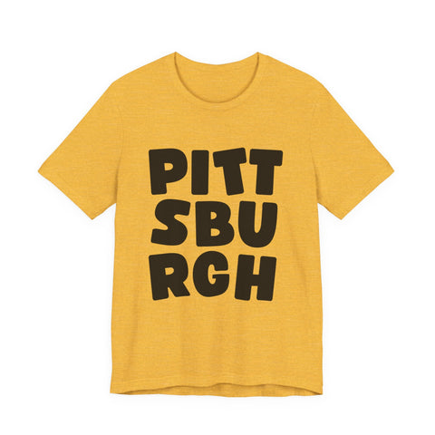 Vintage Pittsburgh Bold - Unisex Jersey Short Sleeve Tee T-Shirt - YinzerShop