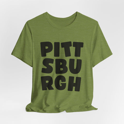 Vintage Pittsburgh Bold - Unisex Jersey Short Sleeve Tee T-Shirt - YinzerShop