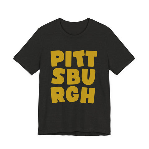 Vintage Pittsburgh Bold - Unisex Jersey Short Sleeve Tee T-Shirt - YinzerShop