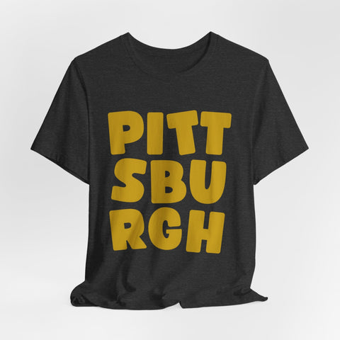 Vintage Pittsburgh Bold - Unisex Jersey Short Sleeve Tee T-Shirt - YinzerShop