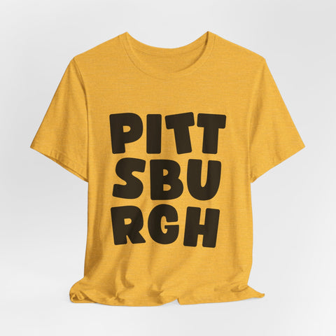 Vintage Pittsburgh Bold - Unisex Jersey Short Sleeve Tee T-Shirt - YinzerShop