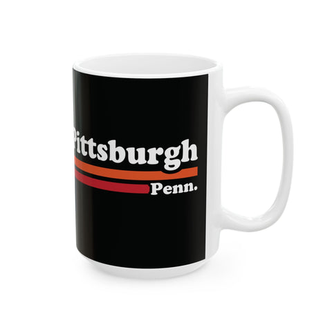 Vintage Pittsburgh Coffee Mugs - Retro Ceramic 11oz & 15oz Dishwasher Safe Cups Mug - YinzerShop