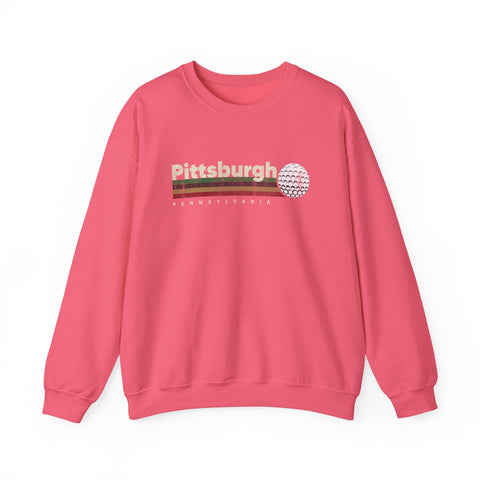Vintage Pittsburgh Golf - Heavy Blend™ Crewneck Sweatshirt Sweatshirt - YinzerShop